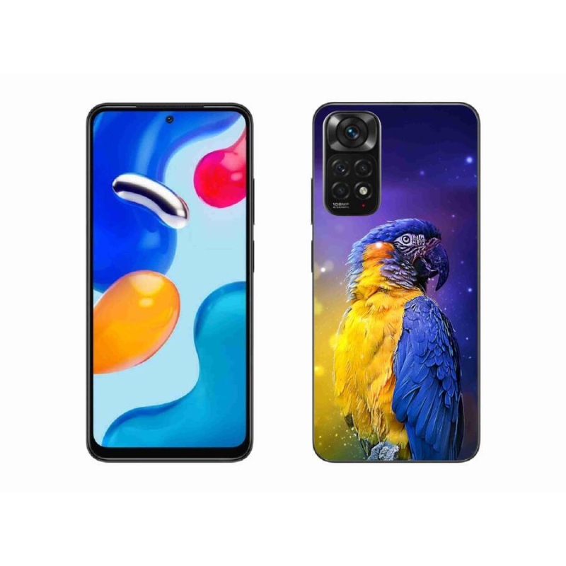 Gelový obal mmCase na mobil Xiaomi Redmi Note 11S 4G - papoušek ara 1