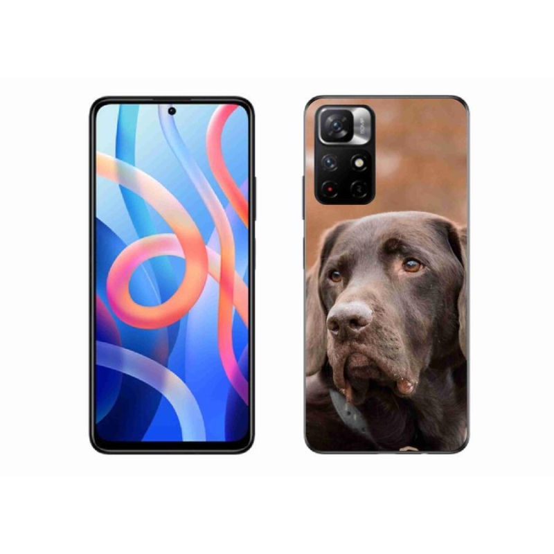 Gelový obal mmCase na mobil Xiaomi Redmi Note 11S 5G - hnědý labrador