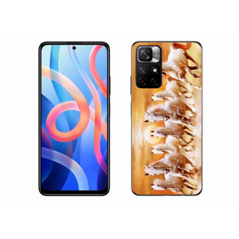 Gelový obal mmCase na mobil Xiaomi Redmi Note 11S 5G - koně 2
