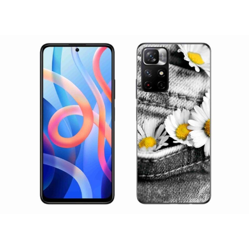 Gelový obal mmCase na mobil Xiaomi Redmi Note 11S 5G - kopretiny