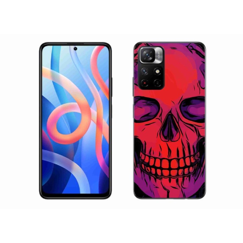 Gelový obal mmCase na mobil Xiaomi Redmi Note 11S 5G - lebka