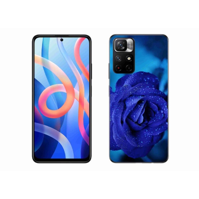 Gelový obal mmCase na mobil Xiaomi Redmi Note 11S 5G - modrá růže