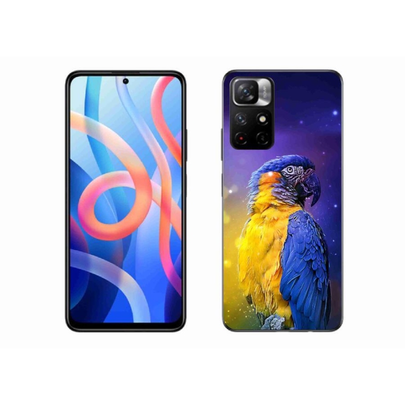Gelový obal mmCase na mobil Xiaomi Redmi Note 11S 5G - papoušek ara 1