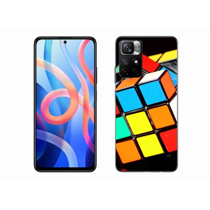 Gelový obal mmCase na mobil Xiaomi Redmi Note 11S 5G - rubikova kostka