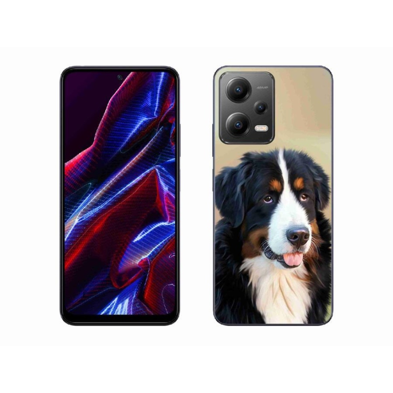 Gelový obal mmCase na mobil Xiaomi Redmi Note 12 5G - bernský salašnický pes