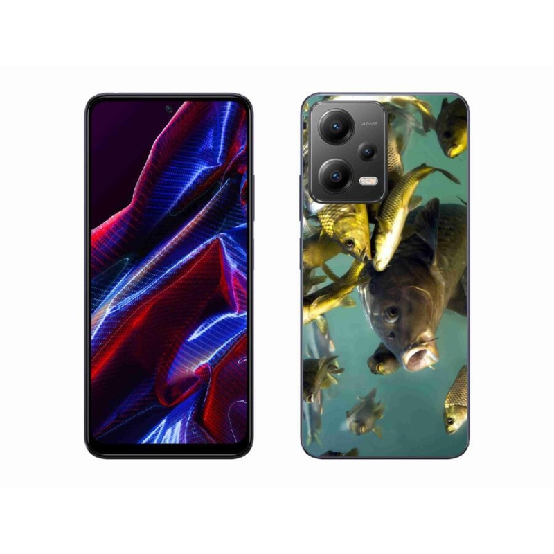 Gelový obal mmCase na mobil Xiaomi Redmi Note 12 5G - hejno ryb
