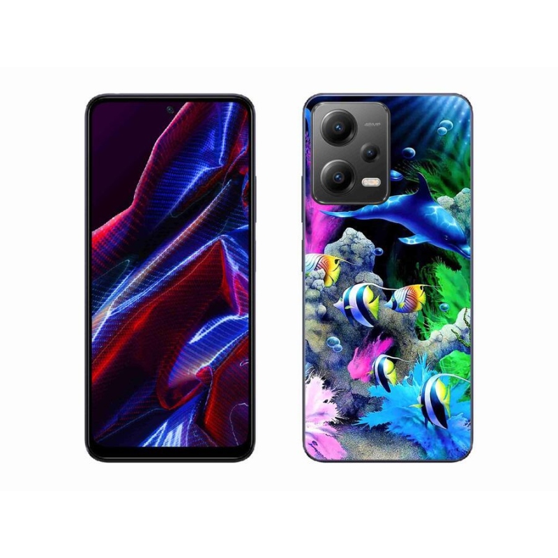 Gelový obal mmCase na mobil Xiaomi Redmi Note 12 5G - mořský svět