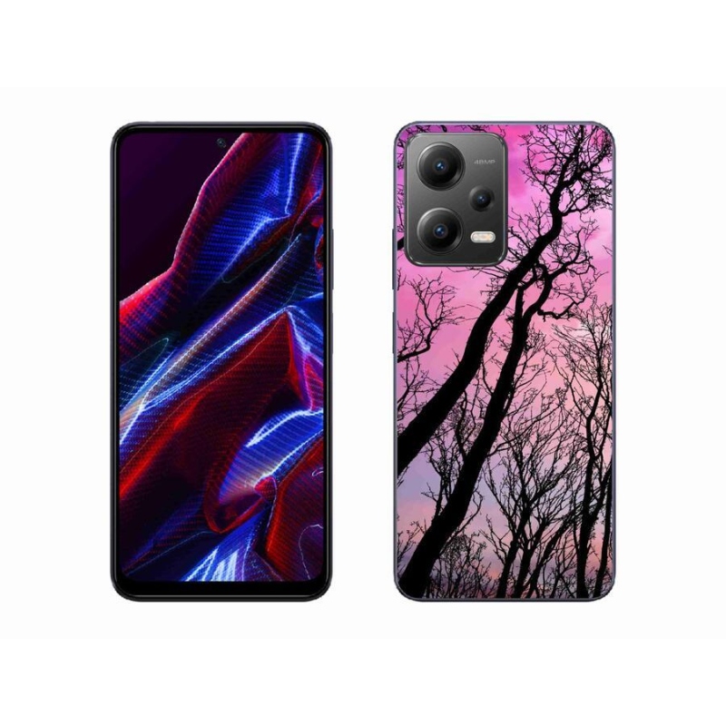 Gelový obal mmCase na mobil Xiaomi Redmi Note 12 5G - opadané stromy