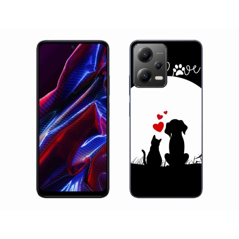 Gelový obal mmCase na mobil Xiaomi Redmi Note 12 5G - zvířecí láska