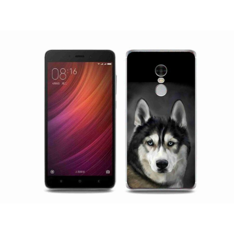 Gelový obal mmCase na mobil Xiaomi Redmi Note 4 - husky