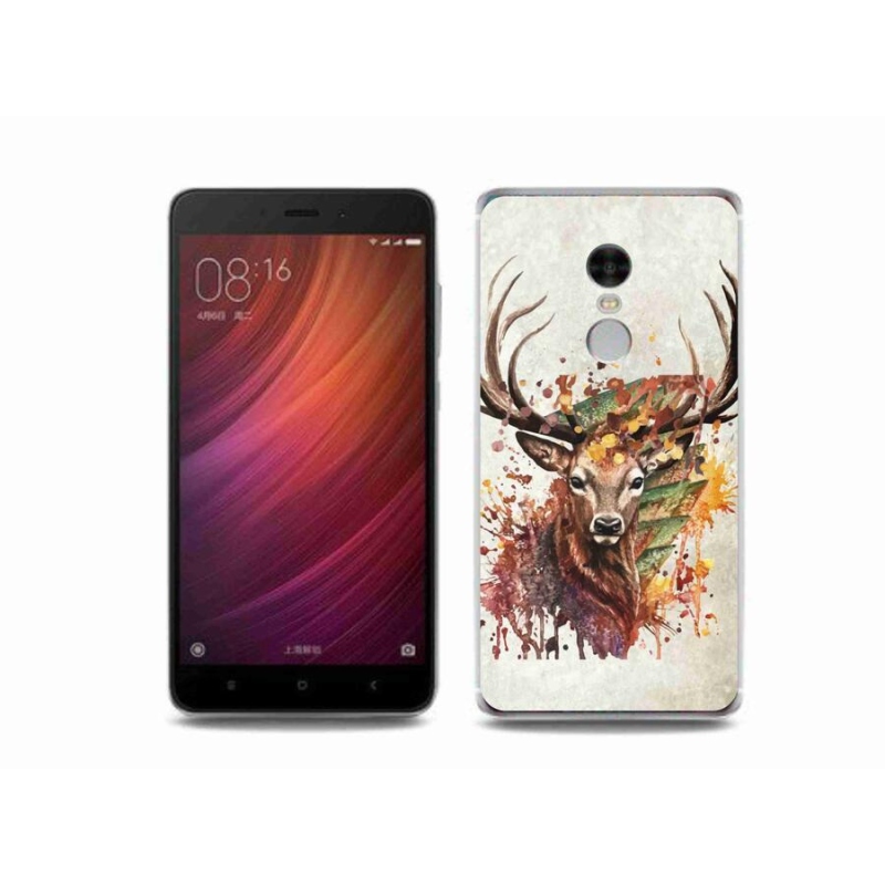 Gelový obal mmCase na mobil Xiaomi Redmi Note 4 - jelen 1