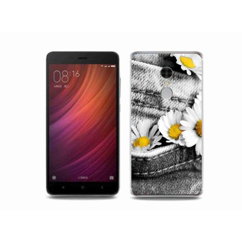 Gelový obal mmCase na mobil Xiaomi Redmi Note 4 - kopretiny