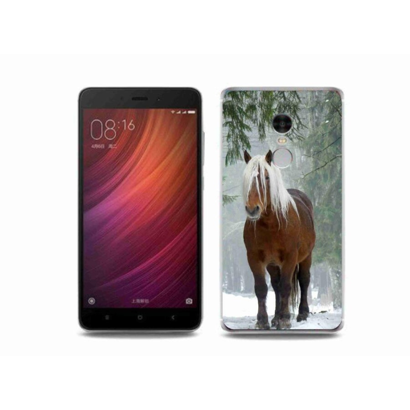 Gelový obal mmCase na mobil Xiaomi Redmi Note 4 - kůň v lese