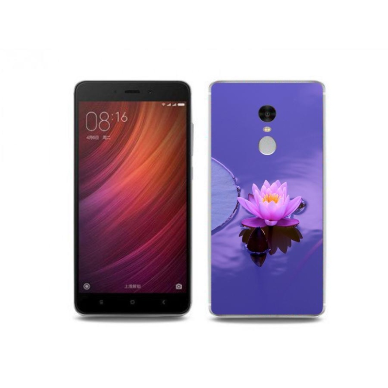 Gelový obal mmCase na mobil Xiaomi Redmi Note 4 - květ na hladině