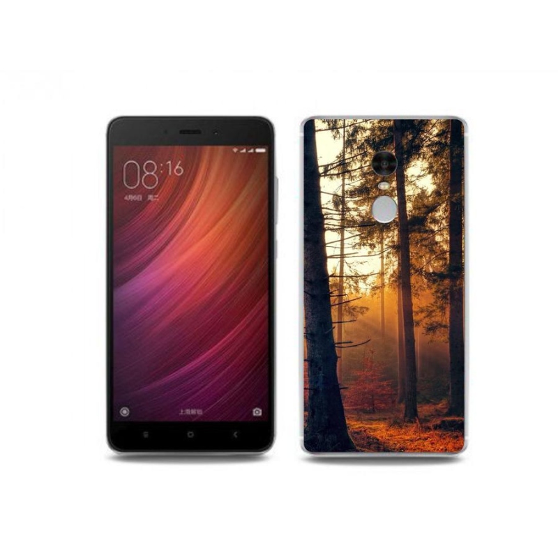 Gelový obal mmCase na mobil Xiaomi Redmi Note 4 - les