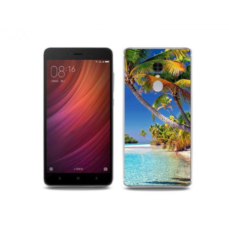 Gelový obal mmCase na mobil Xiaomi Redmi Note 4 - mořská pláž