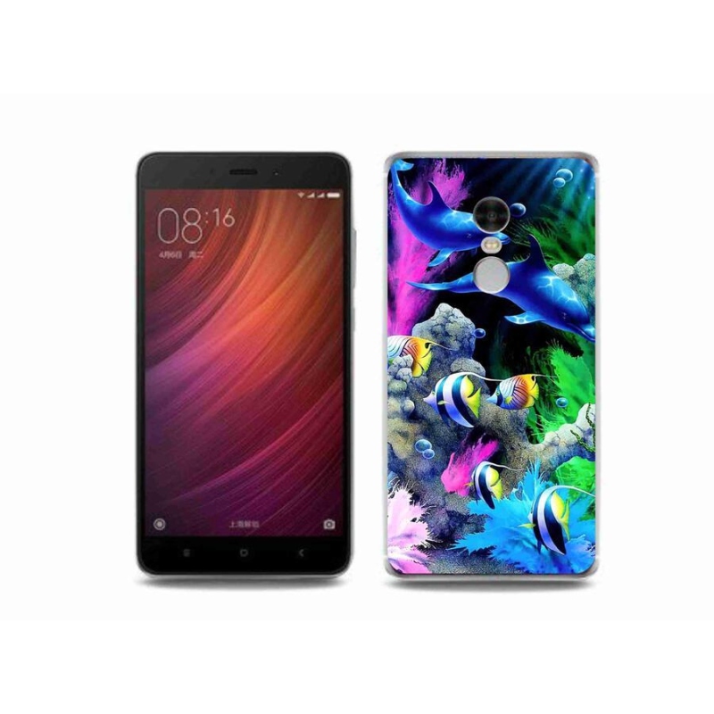 Gelový obal mmCase na mobil Xiaomi Redmi Note 4 - mořský svět