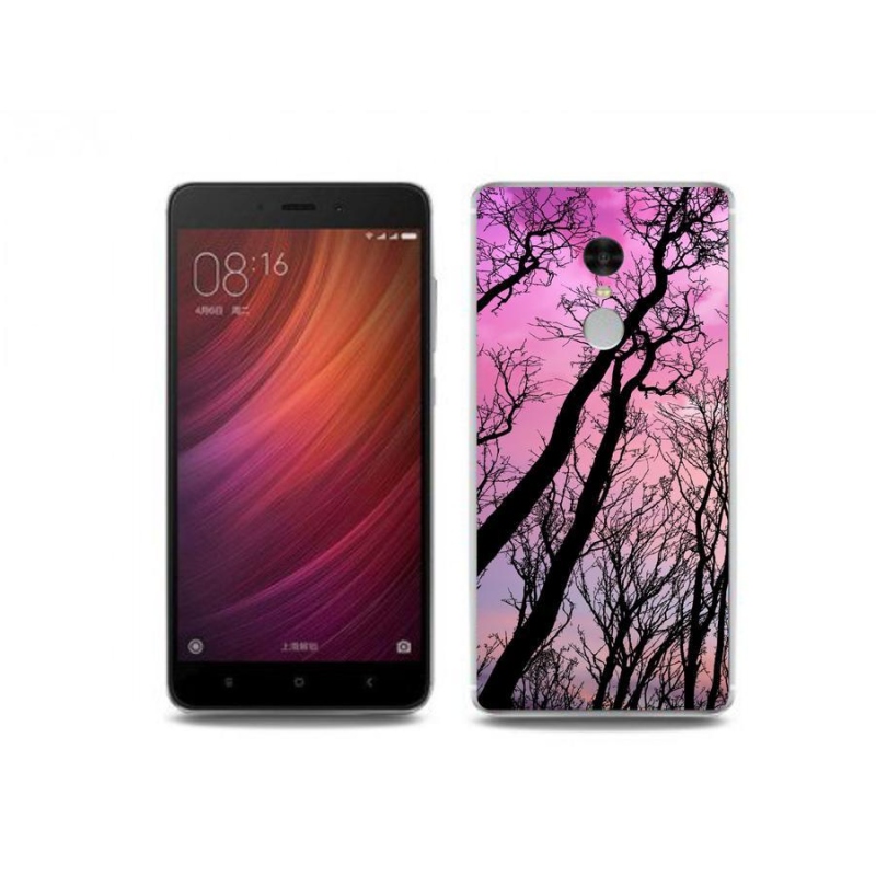 Gelový obal mmCase na mobil Xiaomi Redmi Note 4 - opadané stromy