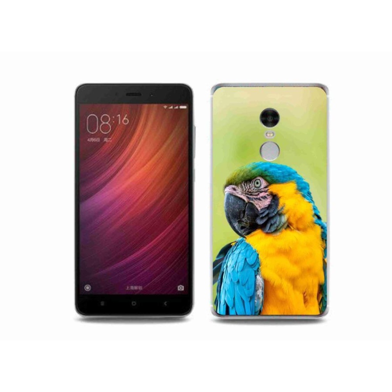 Gelový obal mmCase na mobil Xiaomi Redmi Note 4 - papoušek ara 2