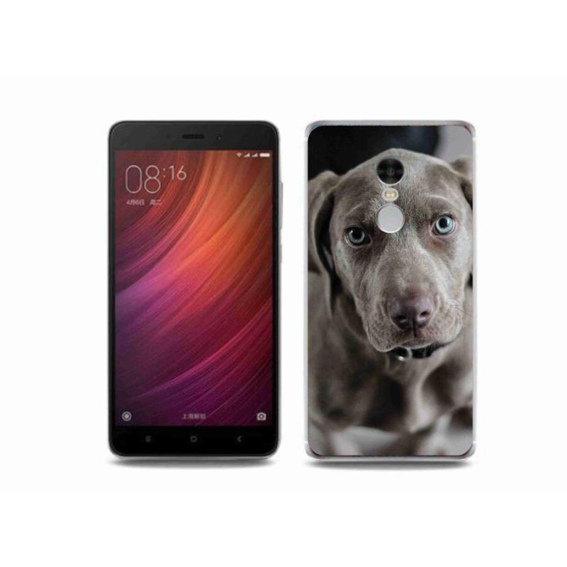 Gelový obal mmCase na mobil Xiaomi Redmi Note 4 - výmarský ohař
