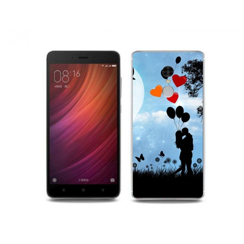 Gelový obal mmCase na mobil Xiaomi Redmi Note 4 - zamilovaný pár