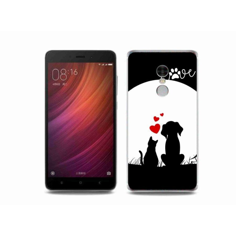 Gelový obal mmCase na mobil Xiaomi Redmi Note 4 - zvířecí láska