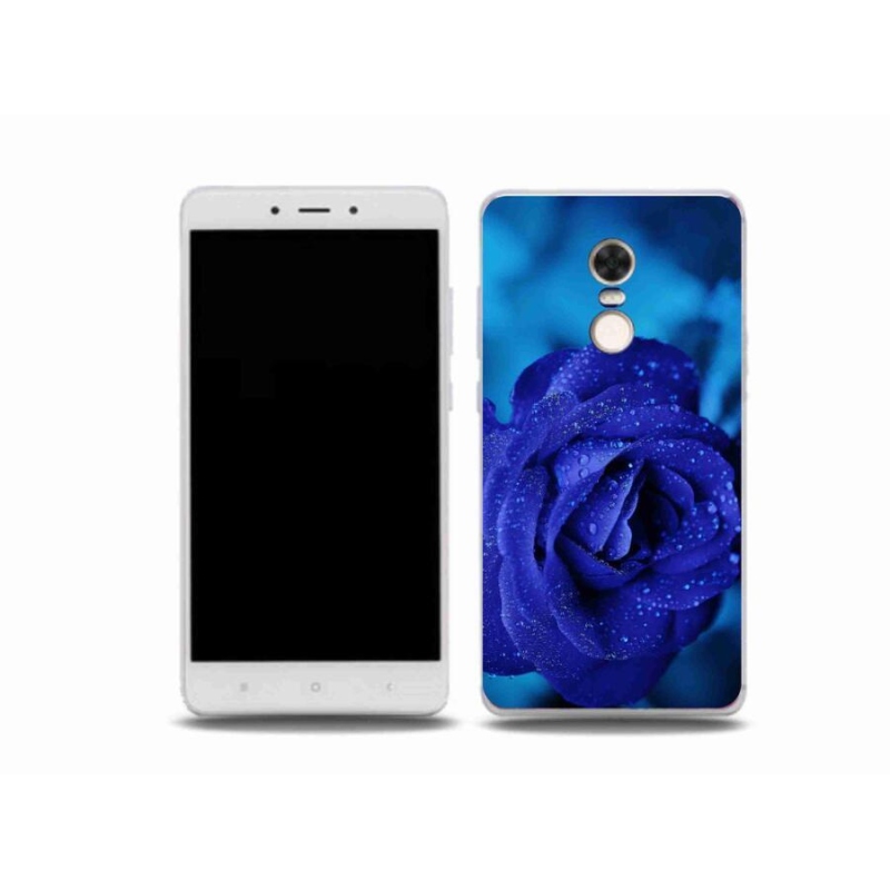 Gelový obal mmCase na mobil Xiaomi Redmi Note 4X - modrá růže