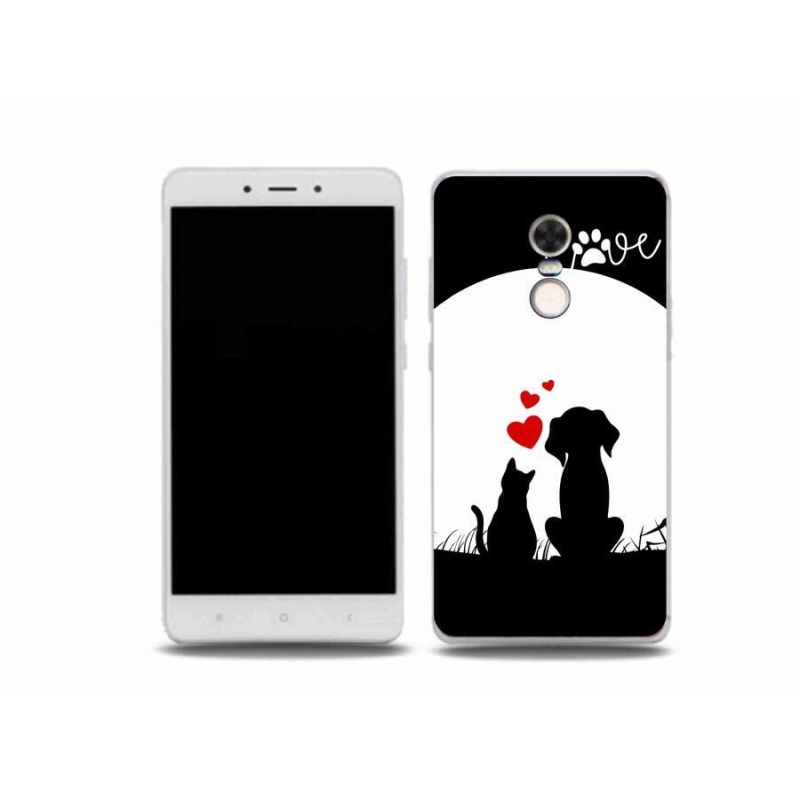 Gelový obal mmCase na mobil Xiaomi Redmi Note 4X - zvířecí láska