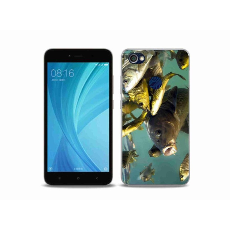 Gelový obal mmCase na mobil Xiaomi Redmi Note 5A Prime - hejno ryb