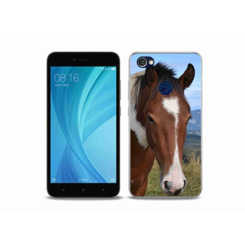 Gelový obal mmCase na mobil Xiaomi Redmi Note 5A Prime - hnědý kůň