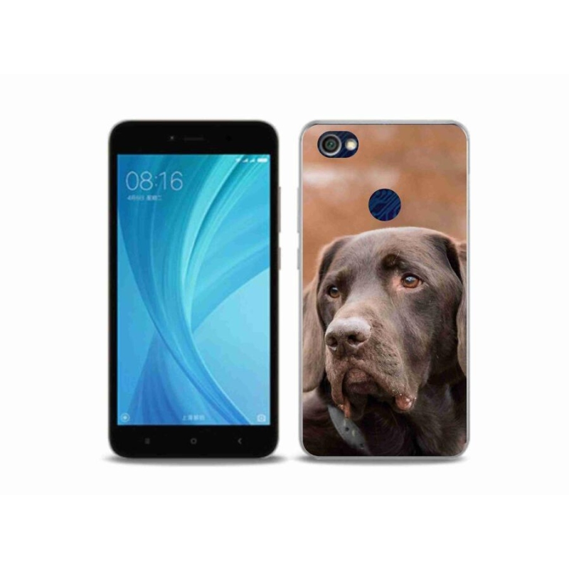 Gelový obal mmCase na mobil Xiaomi Redmi Note 5A Prime - hnědý labrador