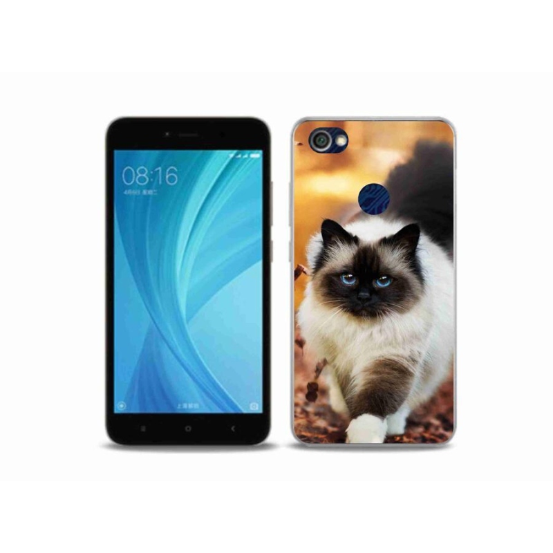 Gelový obal mmCase na mobil Xiaomi Redmi Note 5A Prime - kočka 1