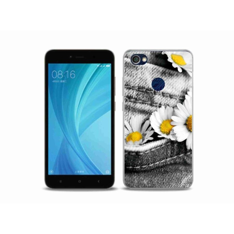 Gelový obal mmCase na mobil Xiaomi Redmi Note 5A Prime - kopretiny