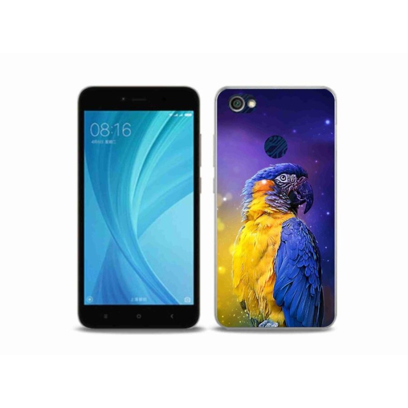 Gelový obal mmCase na mobil Xiaomi Redmi Note 5A Prime - papoušek ara 1