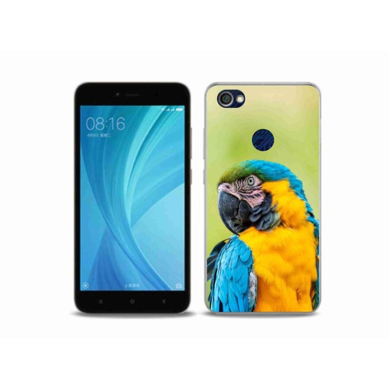 Gelový obal mmCase na mobil Xiaomi Redmi Note 5A Prime - papoušek ara 2
