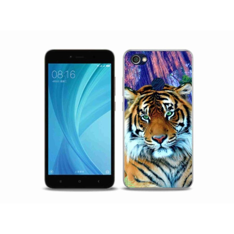 Gelový obal mmCase na mobil Xiaomi Redmi Note 5A Prime - tygr