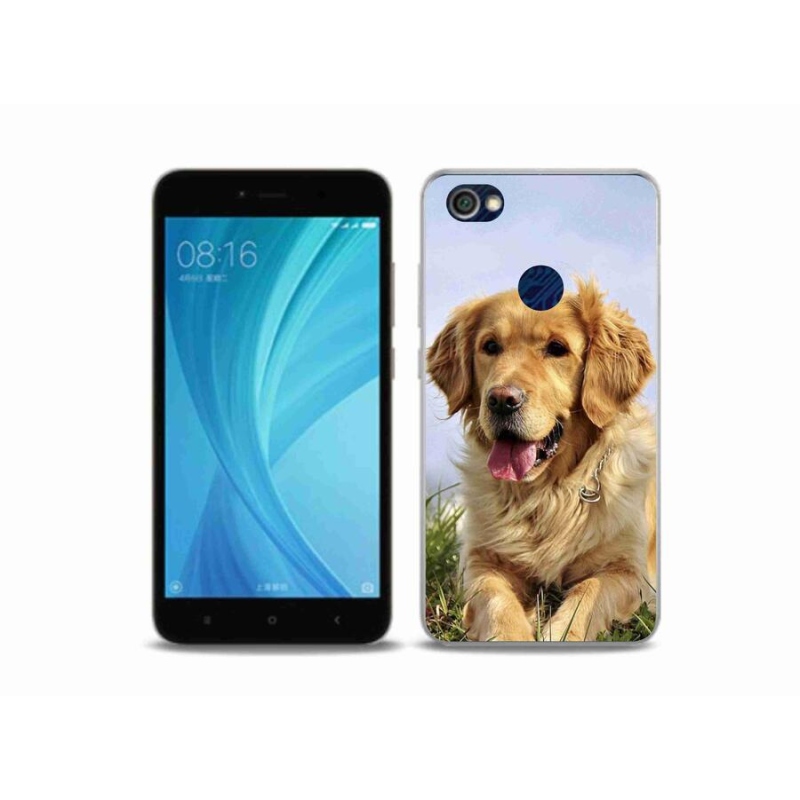 Gelový obal mmCase na mobil Xiaomi Redmi Note 5A Prime - zlatý retrívr