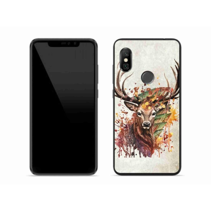 Gelový obal mmCase na mobil Xiaomi Redmi Note 6 Pro - jelen 1