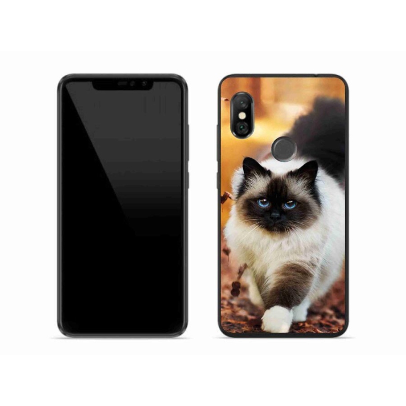 Gelový obal mmCase na mobil Xiaomi Redmi Note 6 Pro - kočka 1