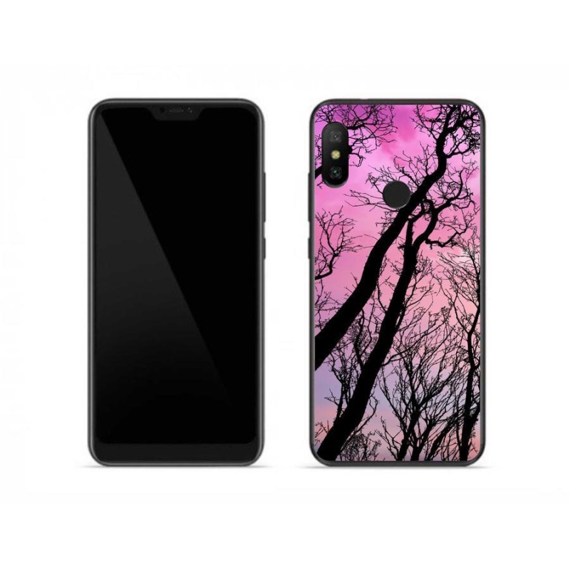 Gelový obal mmCase na mobil Xiaomi Redmi Note 6 Pro - opadané stromy