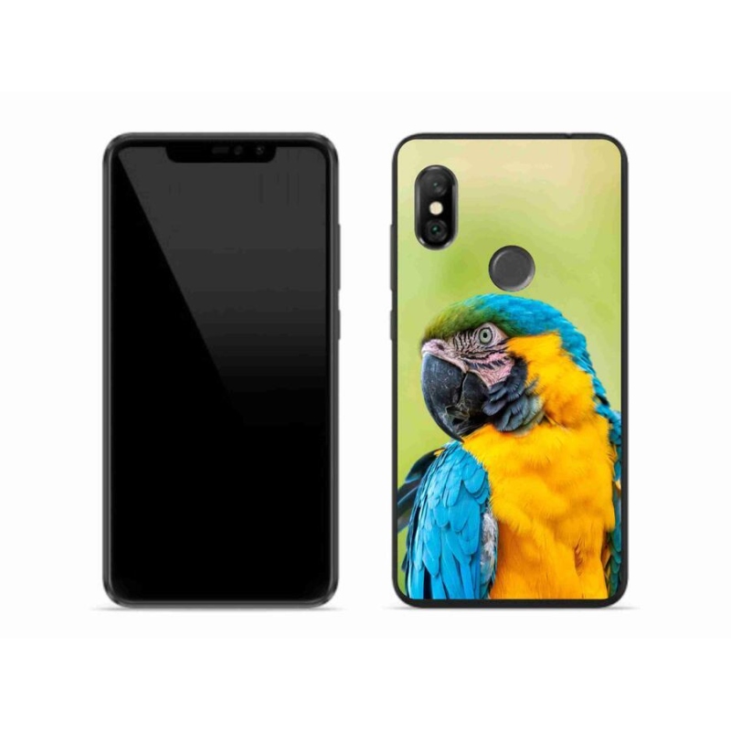 Gelový obal mmCase na mobil Xiaomi Redmi Note 6 Pro - papoušek ara 2
