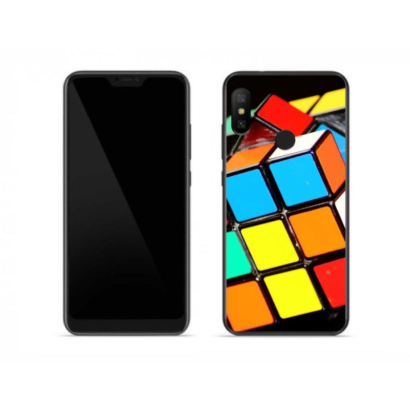 Gelový obal mmCase na mobil Xiaomi Redmi Note 6 Pro - rubikova kostka