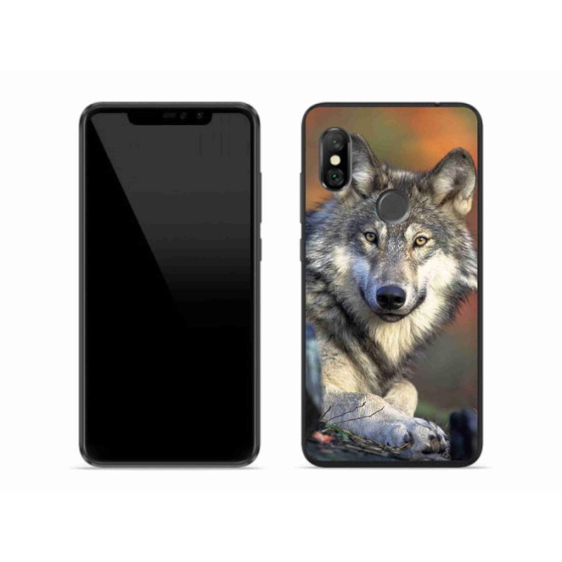 Gelový obal mmCase na mobil Xiaomi Redmi Note 6 Pro - vlk