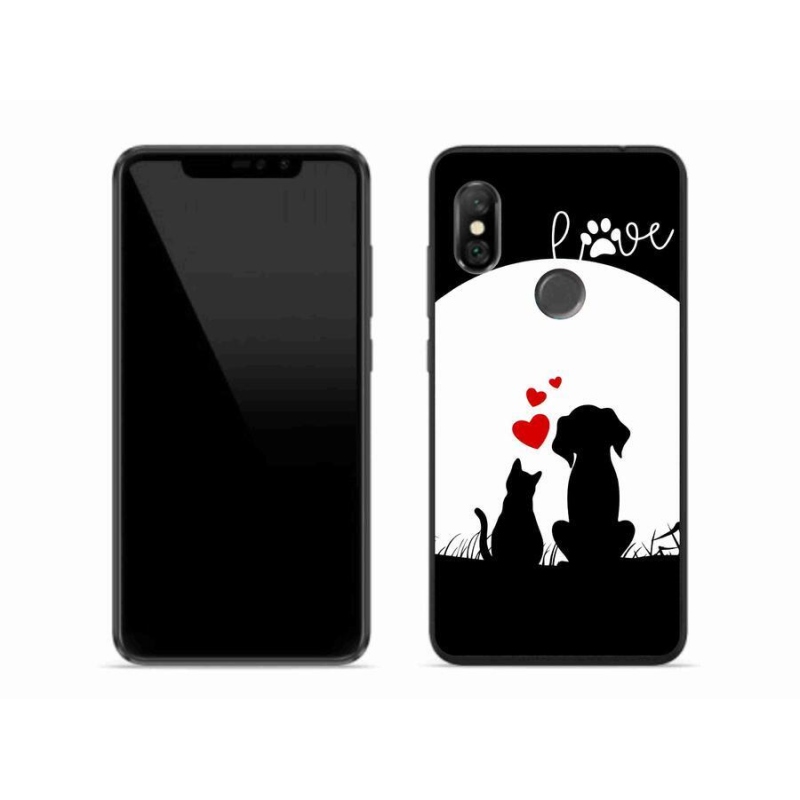 Gelový obal mmCase na mobil Xiaomi Redmi Note 6 Pro - zvířecí láska