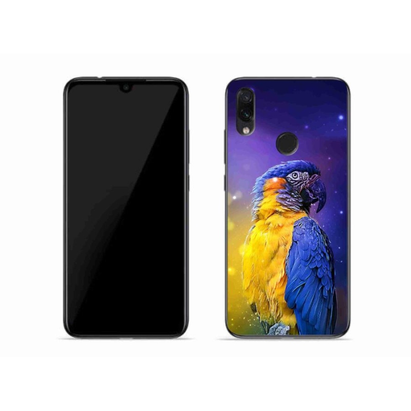 Gelový obal mmCase na mobil Xiaomi Redmi Note 7 - papoušek ara 1