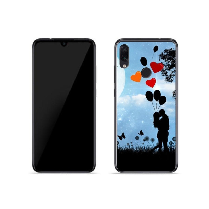 Gelový obal mmCase na mobil Xiaomi Redmi Note 7 - zamilovaný pár