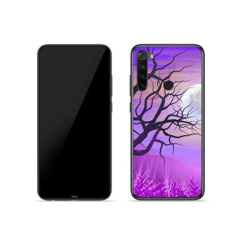 Gelový obal mmCase na mobil Xiaomi Redmi Note 8 - kreslený opadaný strom