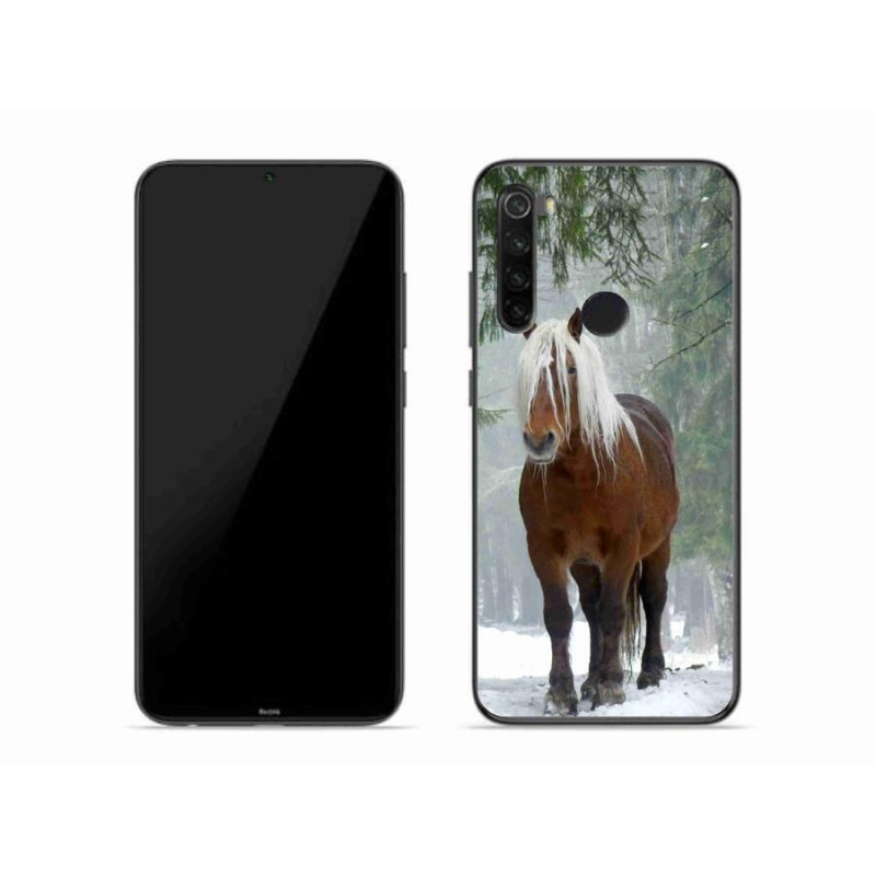 Gelový obal mmCase na mobil Xiaomi Redmi Note 8 - kůň v lese