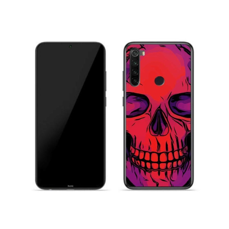 Gelový obal mmCase na mobil Xiaomi Redmi Note 8 - lebka