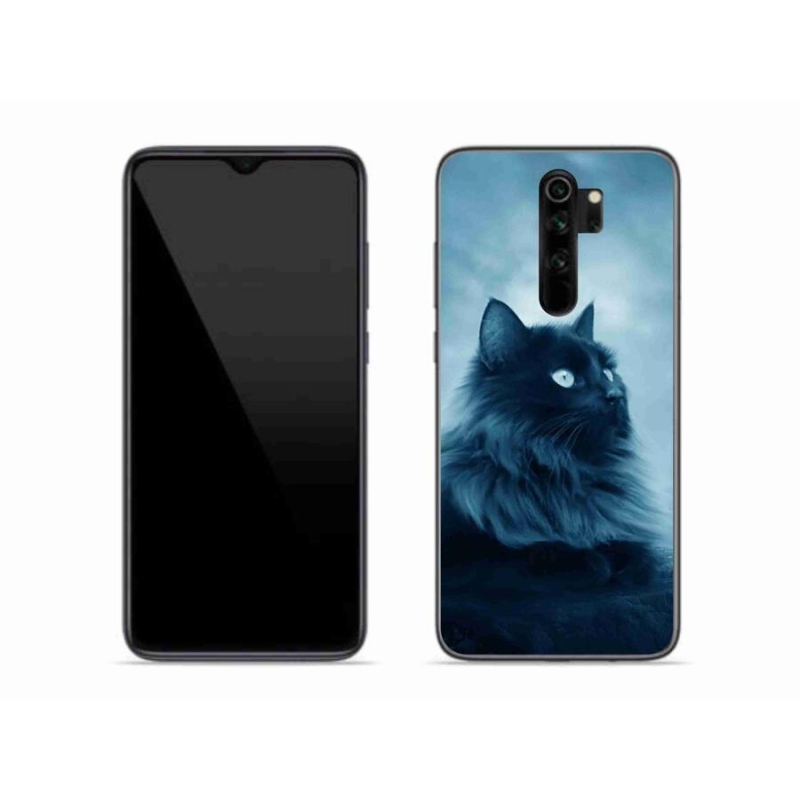 Gelový obal mmCase na mobil Xiaomi Redmi Note 8 Pro - černá kočka 1
